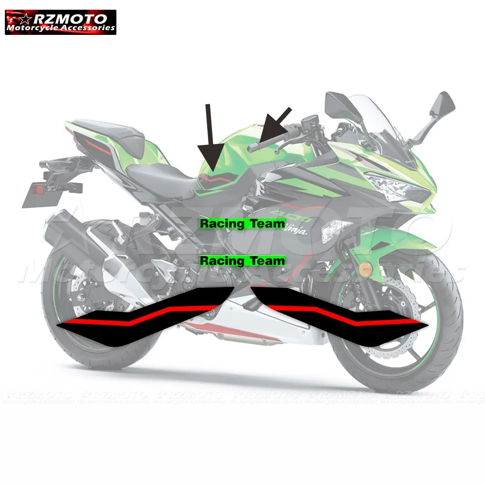 Pentru Kawasaki NINJA400 ninja 400 2018-2022 2018 2019 2020 2021 Ninja Accesorii pentru Motociclete Carenaj Autocolant Toată Autocolant Auto Kit . ' - ' . 5