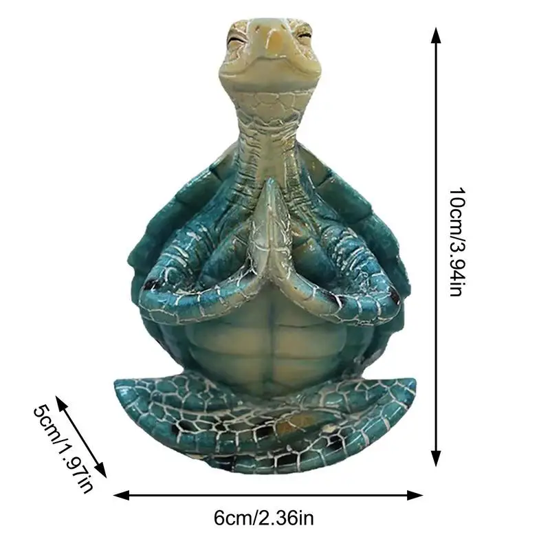 Sea Turtle Figurina Pace Meditând Țestoasă De Mare Statuie Decoratiuni Pentru Buddha Zen Yoga Broasca Gradina Statuia Ornament Pentru . ' - ' . 5