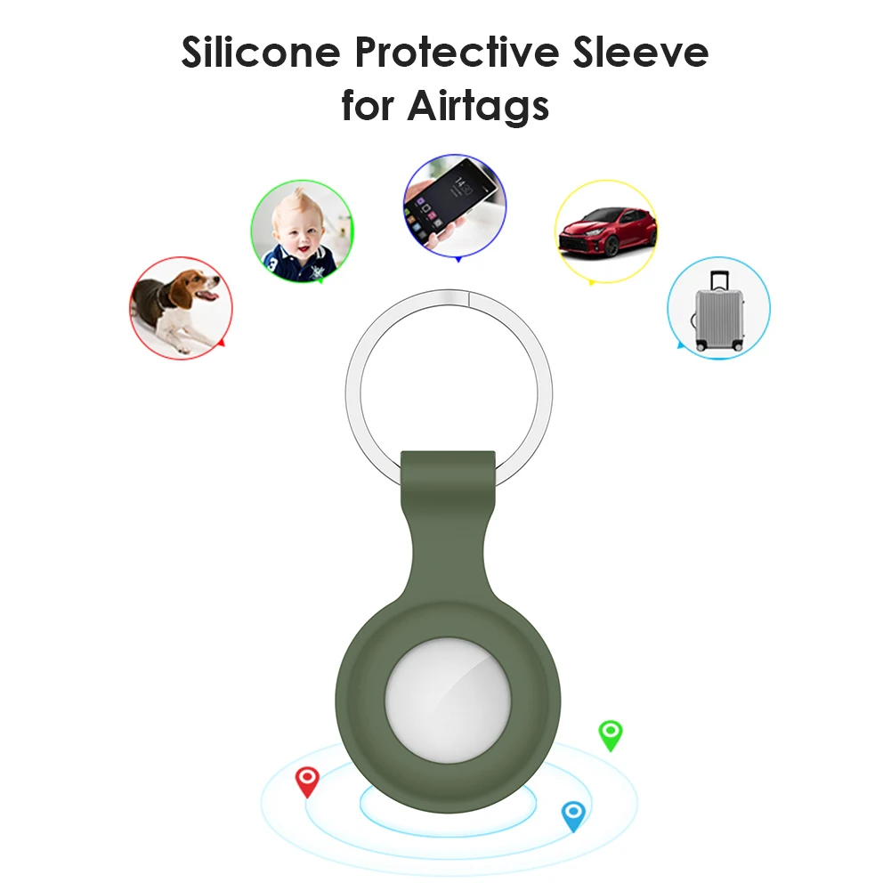 Silicon de Localizare Tracker Caz de Protecție pentru Apple Airtags Anti-a Pierdut Dispozitiv Anti-sudoare Caz rezistent la zgarieturi Protector . ' - ' . 5