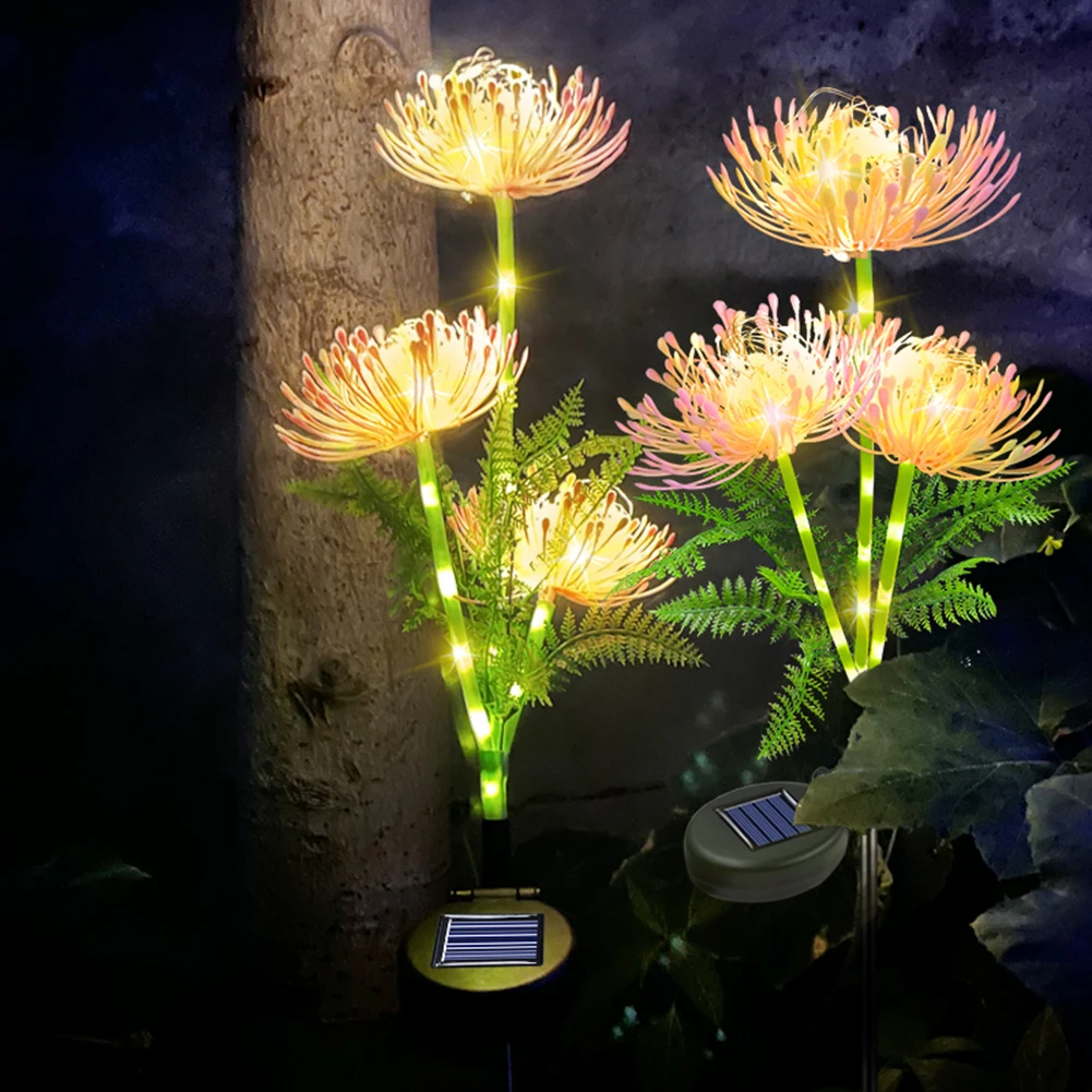 Solar Lumina Gradina cu Flori Stralucitoare Stem Solar Flori de Lumină rezistent la apa IP65 LED Curte Lampa Dura Până La 8H pentru Curte, Gradina cu Gazon . ' - ' . 5
