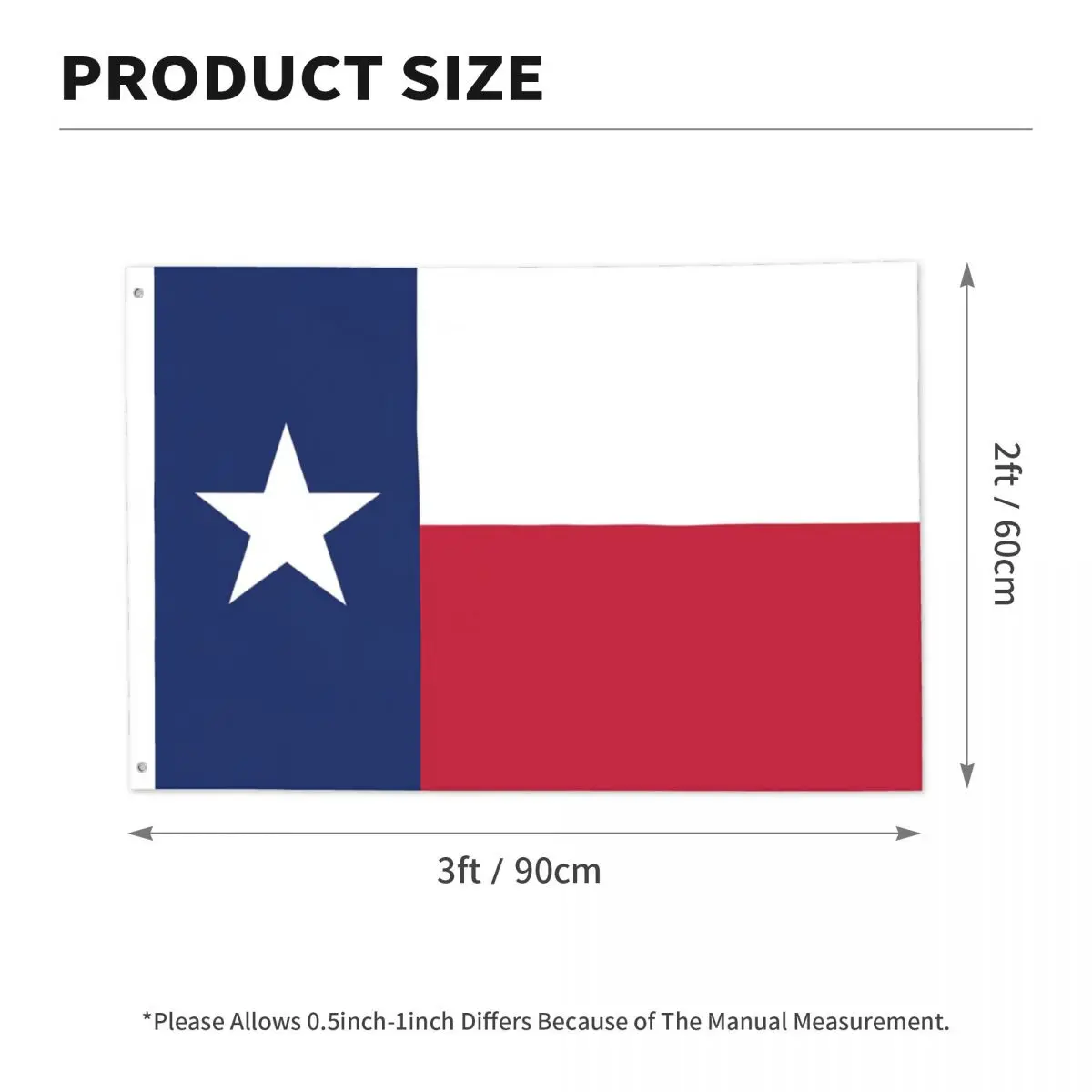 Texas Flag Versiune Autentică de Pavilion Gradina Pavilion Garnituri de Alama 2x3FT Pavilion față-Verso Pavilion . ' - ' . 5