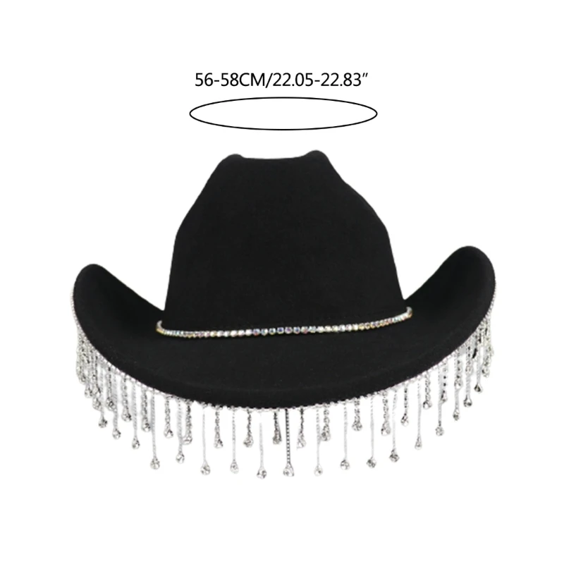Vacanta Pălărie de Cowboy Diamant Strălucitor pentru Masculin Feminin Actor de Comedie . ' - ' . 5