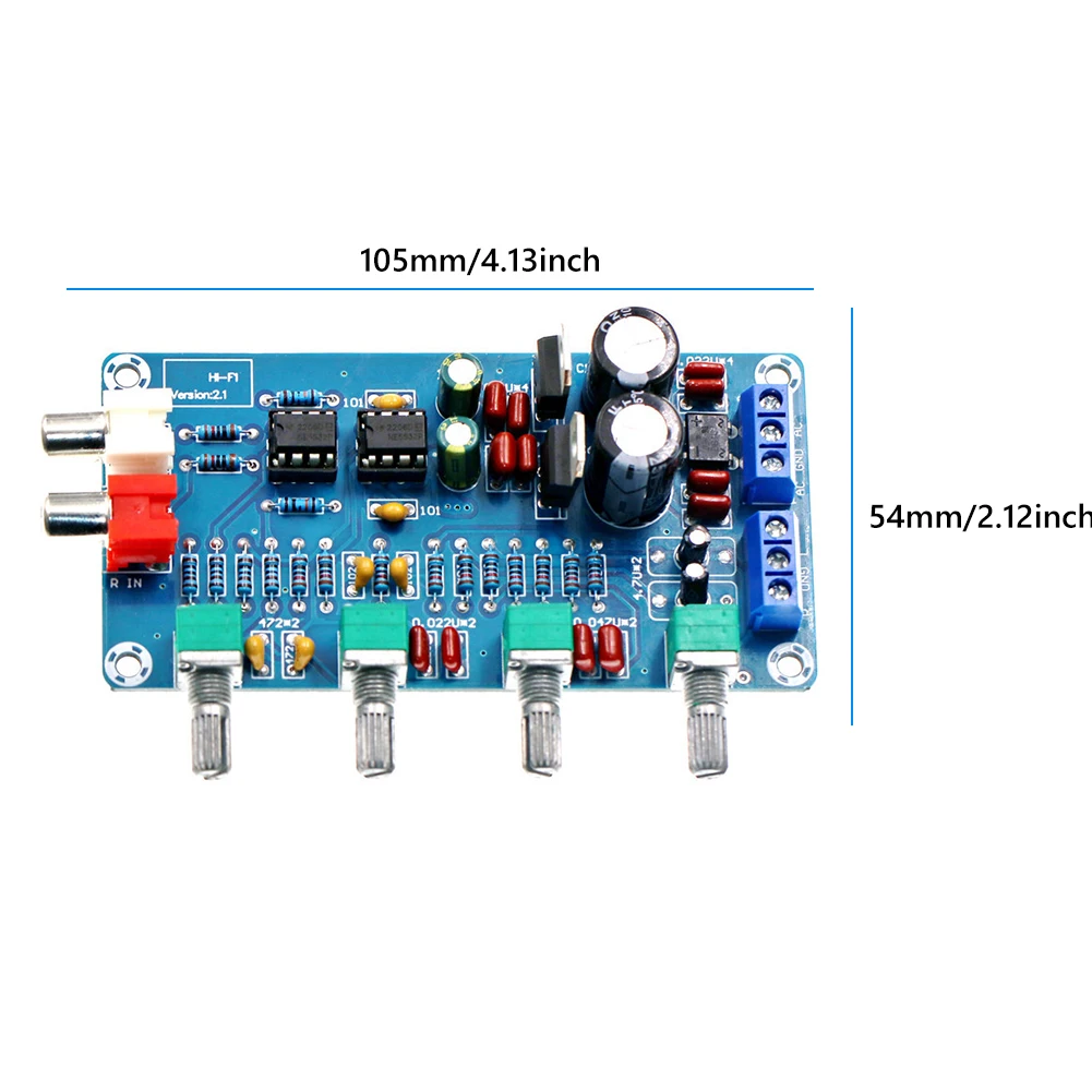 XH-M164 Amplificator Audio de Bord Dual Channel 4 Mod NE5532 de Alimentare de Înaltă Medie Joasă Frecvență, Echipamente Audio Profesionale . ' - ' . 5