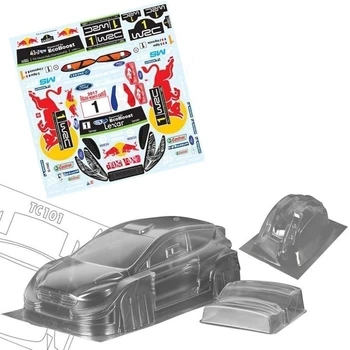 1/10 Rc Organisme 200mm Ford Fiesta WRC Clar Lexan Corp Shell W/Aripa Spate pentru Rc Masina de Raliu Derivă 258mm Șasiu Tamiya Kyosho Hsp