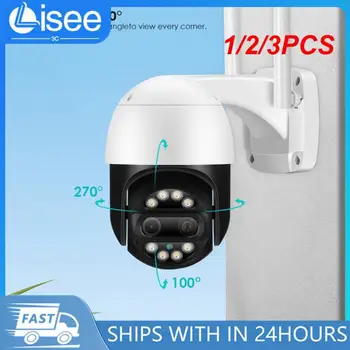 1/2/3PCS 4K Camera IP Dual-Lentila de 2.8 mm + 12 mm WiFi de Securitate CCTV Culoare aparat de Fotografiat Viziune de Noapte 8X Zoom Digital de Supraveghere CCTV