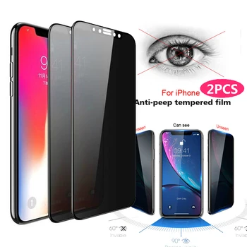 1-2 buc de Confidențialitate Temperat Pahar Ecran Protector pentru IPhone 14 13 12 11 Pro XS MAX X XR Mini Anti-spy Glass pentru IPhone 6s 7 8 Plus