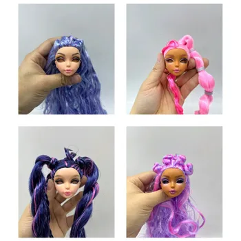 1/6 Originale în vrac serie de papusa accesorii fără ochi Mermaid Princess Papusa Serie de Accesorii papusa cap extra lungi păr