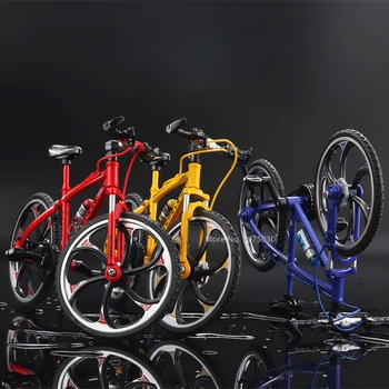 1:8 Aliaj Model De Jucărie Biciclete De Munte De Metal Turnat Sub Presiune Mare Simulare De Pliere Biciclete Cu Roata Din Fata Pilota Jucărie Pentru Copil Hobby-Uri Cadouri