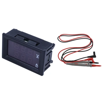 1 Buc DC0-100V LED 10A DC Afișaj Digital de Curent Contor de Cap & 1 Pereche Cablu Tester de Cablu Pentru Voltmetre Ohmmetru