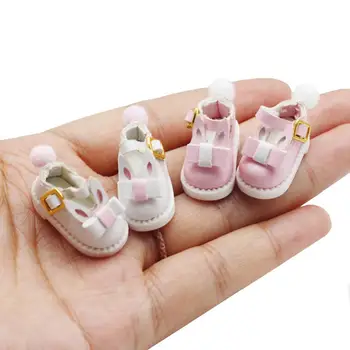 1 Pereche de Pantofi in Miniatura Usoare Mini Pantofi Inovatoare, Durabile 1/12 Doll Dress Up Iepuras Jucărie Pantofi pentru Divertisment