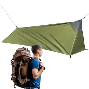 1 Persoană Cort de Camping 210D Nylon Material Super Lumina Impermeabil în aer liber Camping Cort Nailon Backpacking Cort Cu Sac de Depozitare