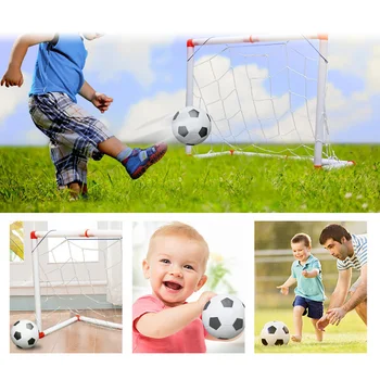 1 Set Sport Fotbal Criteriu Obiectiv de Fotbal și Net Mingi de Fotbal Pentru Copii Joc de Curtea Școlii Jocuri și de Formare ( Asortate Color