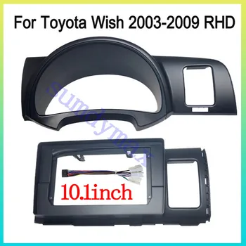 10.1 inch 2DIN Car DVD GPS Android Cadru Fascia Decodor Pentru Toyota wish 2003-2009 Android Radio Dash Montaj Panou Kit