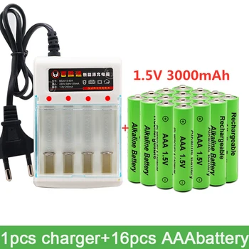 100% Noua AAA baterie de 3000 mAh reîncărcabilă baterie AAA de 1,5 V 3000 mAh Reîncărcabilă Noi Alcalinas drummey + incarcator