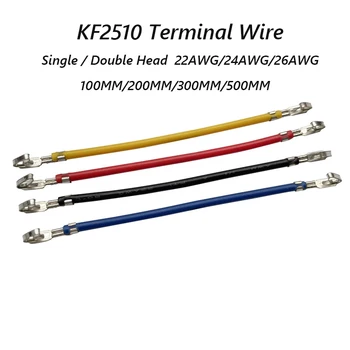 100buc KF2510 Terminal Electronic de Sârmă 2.54 mm Linie de legătură Singur Cap Dublu de Sertizare Cablu 100/200/300/400/500mm
