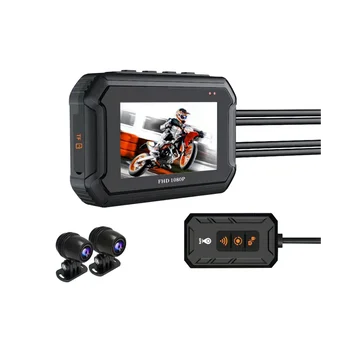 1080P Dual Motocicleta aparat de Fotografiat cu Funcție GPS rezistent la apa de Conducere Recorder HD Video Recorder pentru Motocicleta de Conducere