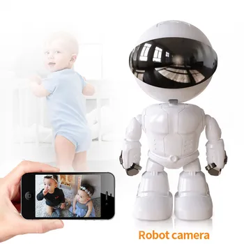 1080P Robot Camera IP, Camera de Securitate Wireless WiFi 2MP aparat de Fotografiat CCTV Acasă Inteligent de Supraveghere Video P2P Animale de companie, Baby Monitor