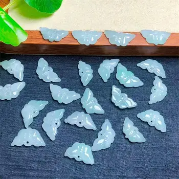 10BUC Naturale de Jad Mini Butterfly Animale Drăguț Pandantiv de Cristal Lustruit DIY Moda Bijuterii Cadou de Vacanță Pentru Fata 20-22mm