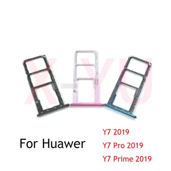 10BUC Pentru Huawei Y7 2019 / Y7 Prim-2019 / Y7 Pro 2019 SIM Card Tray Holder Slot Adaptor de Înlocuire a Pieselor de schimb