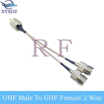 10BUC UHF la 2X UHF de sex Masculin de sex Feminin Tip Y S0239/PL259 Splitter Combiner Cablu Pigtail RG316 Cablu de Înaltă Calitate