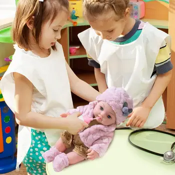 12 țoli DIY Neterminate Vinil Simulare Renăscut Baby Doll Dress Up Papusa Realiste