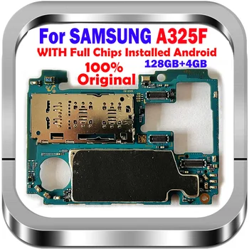 128GB Pentru Samsung Galaxy A32 A325F Original, Deblocat, Placa de baza SM-A325F Placa de baza Cu Chips-uri de sistem de OPERARE Android Logica Bord Înlocui Mb