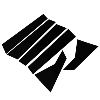 1Set Masina Pilon Posturi Geamul Portierei Tapiterie Anti Scratch Autocolante Stâlpul Ușii Muluri Set de Acoperire Negru