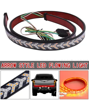 1buc 1,5 m Car Flexibil LED Strip Lumină 12V 48inch 120cm 60 Hayon Light Bar Pickup Trailer Stop Lumina de Semnalizare 1.2 m