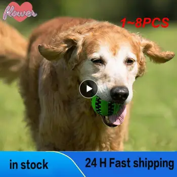 1~8PCS Jucărie de Câine de Companie Interactive Bile de Cauciuc Mici pentru Câini de talie Mare Catelus Cat de Mestecat Jucării pentru animale de Companie de Curățare Dinte Indestructibil Câine