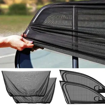 2 buc Masina de Umbra Soare Styling Accesorii Auto UV Proteja Perdea Geam Lateral Culisant Plasă Parasolar Geam de Protecție Filme