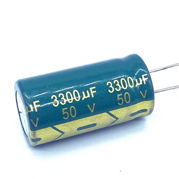 2 buc/lot 50V înaltă frecvență joasă impedanță 50V 3300UF aluminiu electrolitic condensator dimensiune 18*35 3300UF50V 20%