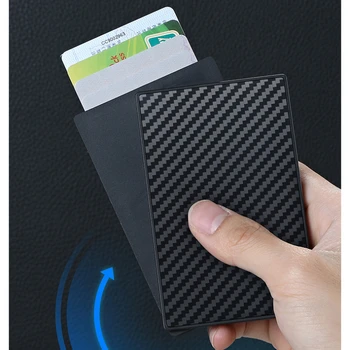 2023 Noi RFID Anti-furt Card Elastic Rucsac Ultra-subțire de Aluminiu Portofel Card de Credit Automată Pop-up Card Bancar Maneca