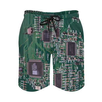 2023 Nou Pantaloni de Plajă Cip Electronic Imprimate pantaloni Scurți Confortabil de Fitness Pantaloni Sport cel Mai bun de Vânzare cele mai Bune Grafice pentru Bărbați Pantaloni de Plajă