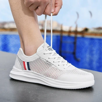 2023 Noua Moda pentru Bărbați Adidași ochiurilor de Plasă Casual Lac-up Designer de Pantofi de Alergare Usoare Vulcaniza Pantofi pentru Barbati Vara Pantofi de Mers pe jos