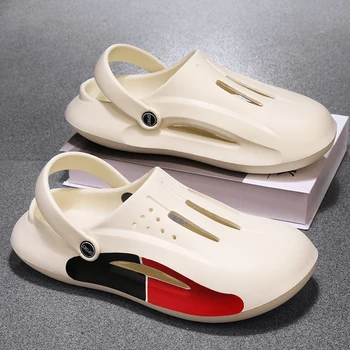 2023 Vara Noi Bărbați Saboți Sandale EVA Usoare Papuci de Plaja Non-alunecare de Catâr Bărbați Femei Grădină Bloca Pantofi Casual Flip Flops