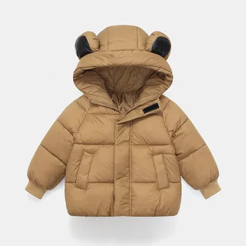 2023 fetița în jos jacheta iepure drăguț fată ureche sacou cald, toamna și iarna cu gluga copii jacheta de Crăciun pentru copii jacheta