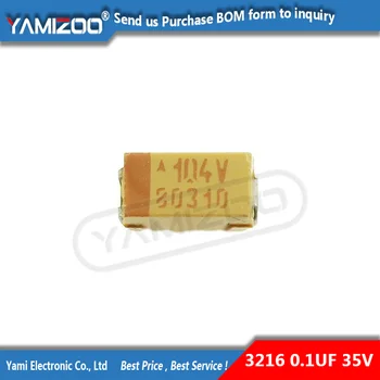 20buc O 3216 0.1 uF 100nF 35V 104V SMD Condensator cu Tantal