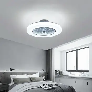 23 Inch Lamă Ventilator de Tavan Lumina W/ Control de la Distanță Estompat Candelabru Lampă cu Led-uri pentru Acasă