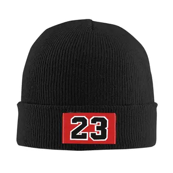 23 Numărul Capota Pălărie Tricotate Pălării Bărbați Femei Hip Hop Unisex Pentru Adulti Cald Iarna Căciuli Capac
