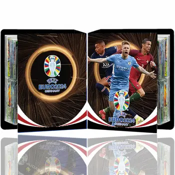 240pcs de Fotbal Steaua Album Carte Carte Messi Stele Golden Card Scrisoare Titularul Liant Harta Ballsuperstar de Colectare Folder Copil Cadou
