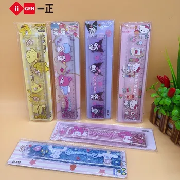 24buc/set Sanrio Conducător Kawaii Desene animate Melodie Kuromi 20cm Diy Instrumente de Desen, Elevii Școlii Birouri Papetărie en-Gros