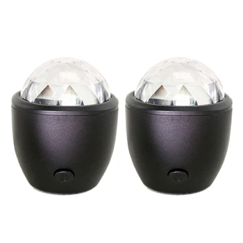 2X USB Crystal Magic Ball Flash DJ Lumini Disco Ball Petrecere Etapă Mini Proiector Lumini LED-uri de Voce Activat