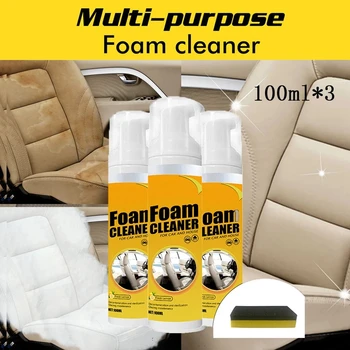 300ml Interior de Mașină din Piele Multifuncțional Curat Foam Cleaner Interior Masina Puternica de Decontaminare Plafon Seat Curat