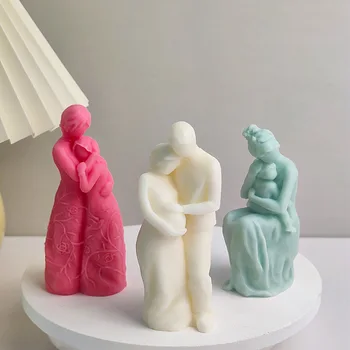 3D Mama Sculptura Decor Acasă Lumânare Mucegai Decora Forme pentru Lumanari Matrite de Silicon Personalizate Personalitate Cadou Originalitate Kit