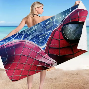 3D de Imprimare de Desene animate Super Spider Man Prosop de Baie pe Plajă Mat Uscare Rapida Baie, Prosop de Plaja pentru Copii Baieti Prosop, Pătură Cadouri