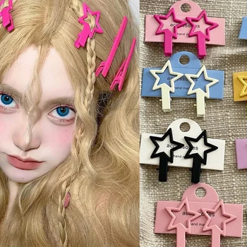 3PCS Y2k Estetica Pentagrama Stele Ac de păr pentru Femei Fata Dulce Farmec Clip de Păr Agrafe de par Accesorii de Par Moda Harajuku