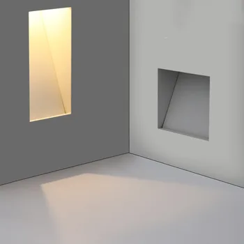 3W Interior Fara rama CONDUS Pas Lumina de Aluminiu de Perete lumina de Noapte Lampa Încorporat Pas Scări de Lumină Pentru Foaier Coridor, Culoar