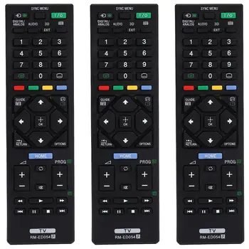 3X Universal Control de la Distanță Rm-Ed054 pentru Tv Lcd Sony pentru Kdl-32R420A Kdl-40R470A Kdl-46R470A