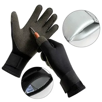 3mm Neopren Costum Mănuși cu Cinci Degete Mănuși pentru Protecția mâinilor Cald Scuba Diving Mănuși pentru copii Sporturi de Apă, Surfing Pește