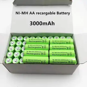 4 ~ 20 BUC 1.2 V 3000 MAh NI-MH AA Pre-cargado Bateras Recargables NI-MH Recargable AA Batera Para Juguetes Micrfono De La Cmara